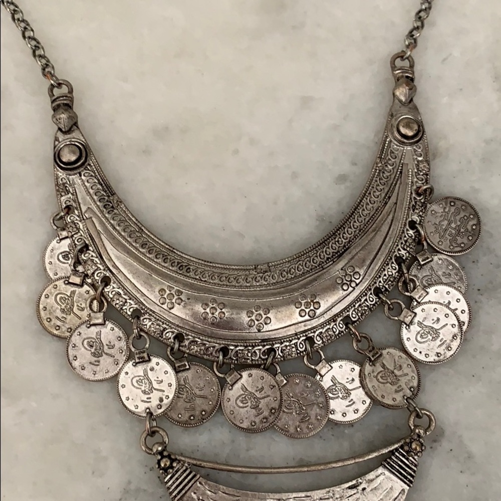 Ancient Coin Statement Necklace - Picture 3 of 3